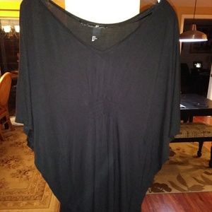 Closet clear out!  Black,  dolmen sleeve shirt.